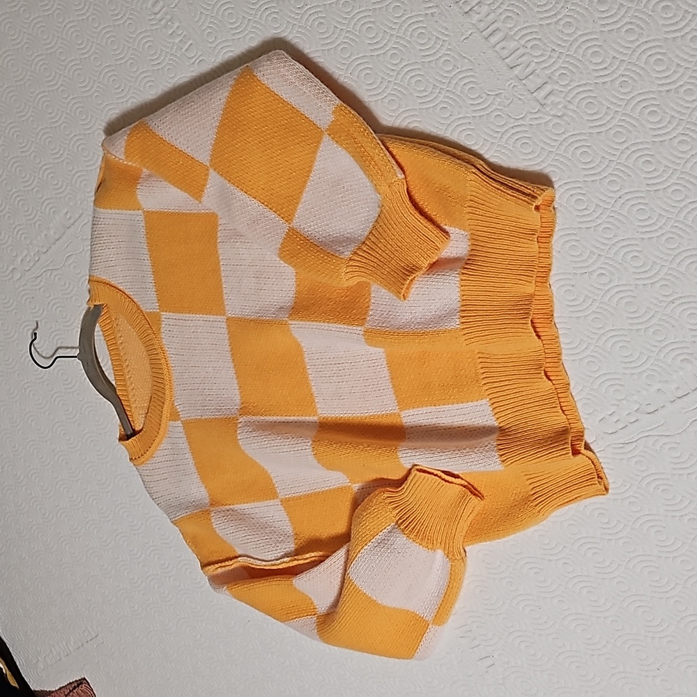 Checkerboard sweater